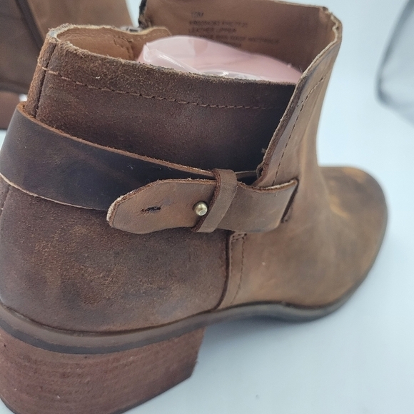 Korks by Kork-Ease Sonya Brown Leather Ankle Boots Size 10 - Picture 3 of 15